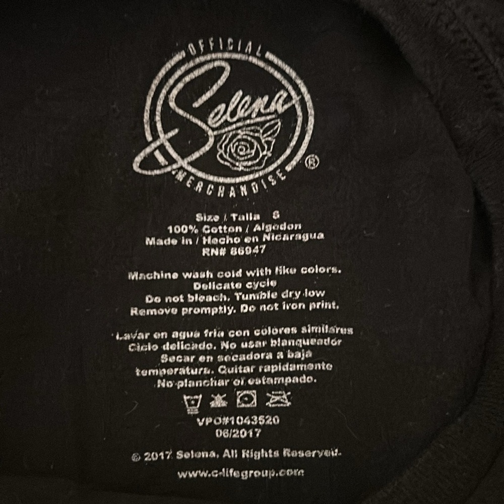 Selena Gomez Amor Prohibido black t- shirt size S. - Picture 4 of 4